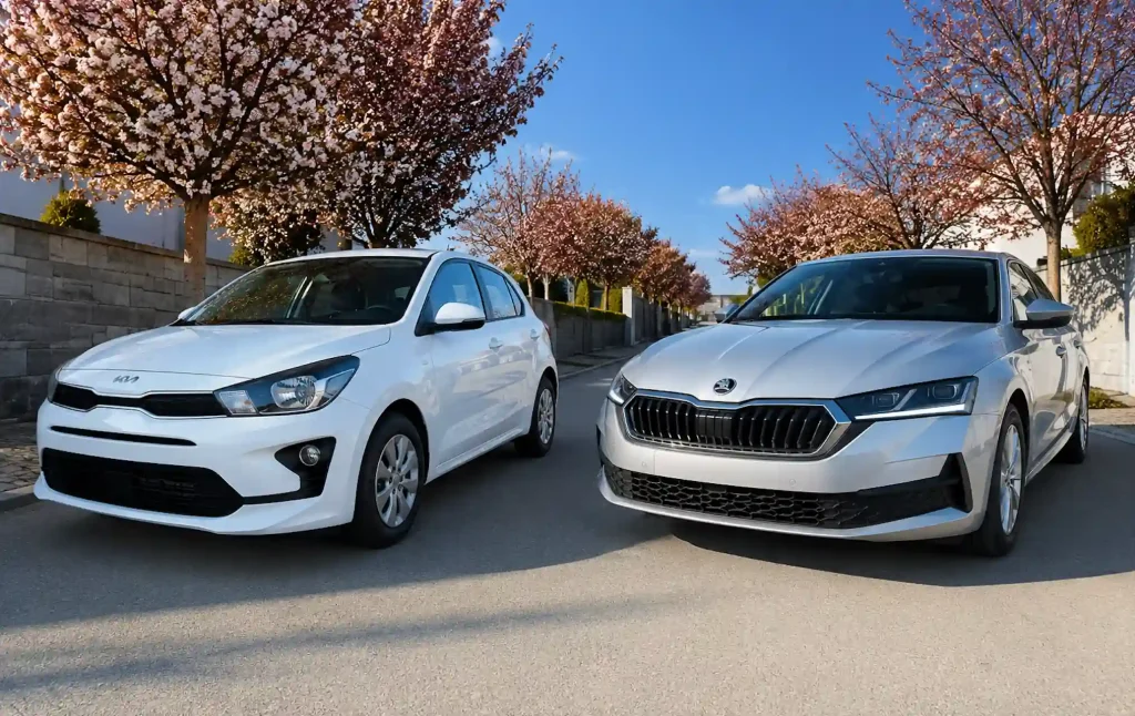 Kia Rio vs Škoda Octavia na prenájom
